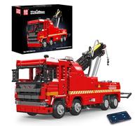 Mould King 19017 Pneumatic Truck Building Blocks Kit, Remote Controlled Pneumatic Drive Truck with 3 Motors, Toy Gifts for Kids/Adult Collections Enthusiasts (1653 PCS)