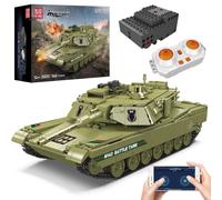 Mould King 20033 Military Tank Toys The Remote Control M1A2 Main Battle Tank Building Block Brick Assembly Kids Christmas Gift