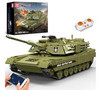 Mould King 20033 Tank Building Blocks Model, Remote Control Tank with Remote and App Dual Control, Collectible Tank Toy Kit for Adults and Kids (1168 PCS)