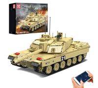 Mould King 20037 MOC Tank Building Blocks Model, Technique Challenger Main Battle Remote Controlled MBT RC Technology Clamping Blocks Kit (1129+ Parts)