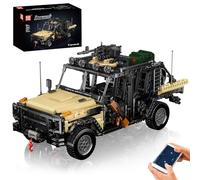 Mould King 20041 Military Off-Road Vehicle Building Set, App & Remote Control Off-Road Car Building Blocks Set, Collectible Military Truck Model Kit, Gift for Adults Kids(1577 PCS)