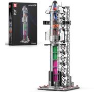 Mould King 21077 Space Rocket Building Blocks Set, 1231+PCS Semi-Transparent Space Shuttle Model, Collectible Spaceship Exploration Rockets for Adults 14+