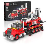 Mould King 24079 Technik Clamping Blocks Truck Forklift Car Transporter Building Blocks Model Forklift Construction Vehicle Toy Compatible with Other Brands (906 Pieces)