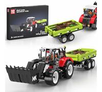 Mould King 24093 Technik Tractor Farm Wheel Loader Building Sets, 504+ Pieces Mini World City Series Construction Sets, Farm Toys for Boy Age 8+
