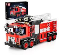 Mould King 24094 Fire Brigade Rescue Vehicle Model Building Block, Creative Technology Truck Clamping Blocks Set, Car Model Block, Suitable for 8+ Children/Adult/Collectors (752 Pieces)