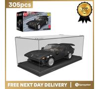 Mould King 27032 GTS-5 Model Sports Car + Display Case 305pcs, Medium, Black