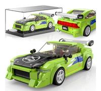Mould King 27033 Speed Champion Classic Cars MOC Building Sets & Display Case, Creative Racing Car for Boys Age 14+, Cool Vehicles Model Toys Birthday Gifts for Adults/Teens, 390 PCS