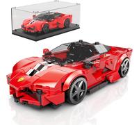 Mould King 27075 Red Super Sports Racing Car Building Bricks + Showcase 374pcs