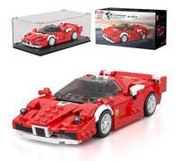 Mould King 27080 Technik Speed Champion Drift Car Building Blocks Racing Car Clamping Blocks FX Sports Car Construction Toy with Acrylic Display Case Model Cars for Collecting (433 Pieces)