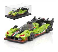 Mould King 27097 Technik Speed Champion Racing Car Clamping Blocks SC63 Sports Car Building Blocks Sets with Acrylic Display Box Gift for Adults and Teenagers (399 Pieces)
