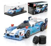 Mould King 27099 Technology Speed Champion Car Building Blocks Sets IX Racing Car Clamping Blocks Car with Acrylic Display Box Collectibles Gift for Adults and Teenagers (396 Pieces)
