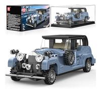 Mould King 27104 Vintage Classic Car Building Sets, 320+ Pcs MOC Speed Champion Racing Car Model, 1930s Retro Collectible Vehicle for Teens/Adults Builders