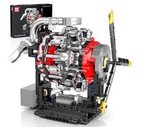 Mould King Aeroplane Engine Kit, Model Engine Construction Set for Adults, 10211 STEM DIY Kit that Works, Building Blocks for Adults and Children from 14 Years, 1147 Pieces