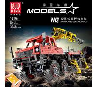 Mould King Ariculated Logging Off Road Truck 3068/pcs Remote Control RC 13146