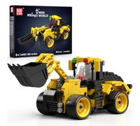 Mould King City Technik Wheel Loader Builidng Sets, MOC Construction Toy for boy Age 8-12, Engineering Farm Vehicle Model Kits with with Articulated Steering/Scoop (456PCS+)