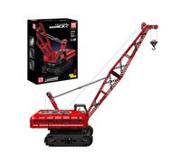Mould King Crawler Crane Tracked Red Brick Model 1292/pcs Remote Control RC 15070