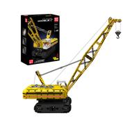Mould King Crawler Crane Tracked Yellow Brick Model 1292pc RC Version 15069