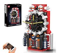 Mould King Cyberpunk Clock Building Kit- 1601+ PCS Clock Building Blocks Kits with Battery & Motor, DIY STEM Model Kit for Adults & Kids, Collectible Building Toys for Home Decor