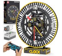 Mould King Cyberpunk Grand Clock Building Set 10160, 3675+ PCS Motorized DIY Clock Model with Mechanical Gears, APP Control & Real-Time Display, Advanced Engineering Toy for Adults & Teens 14+