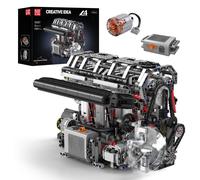 Mould King Eletric STEM Building Block Toy Kit V8 Engine Gasoline Motor No Box