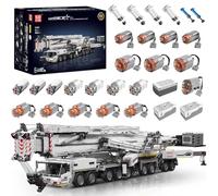 Mould King Large Crane Building Set, 8506 Pieces Heavy Crane Truck Building Kits, APP Control Engineering Mobile Crane Construction Vehicle Blocks Set for Kid/Adult