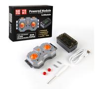 Mould King M0019 6.0 Powered Modules, Including Rechargeable Remote Control and Battery Box, 6 Power Output Port Upgrade Accessories (App Control/Programmable)