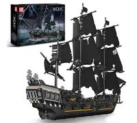 Mould King Pirates Ship Model Building Blocks Kits, MOC Black Pearl Sailboat Model Construction Set to Build, Creative Gift for Adult Collections Enthusiasts(2868 Pieces)
