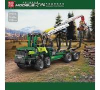 Mould King Pneumatic Forest Logger Crane Machine Model 938/pcs Electric 19006