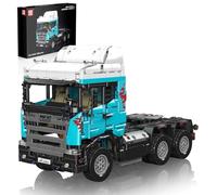 Mould King RC Tractor Truck Construction Kit, Semi-Trailer Model for Boys from 14 Years, 13203 Realistic Truck with Motor, Heavy Duty Transporter Construction Set for Building and Displaying, 2060