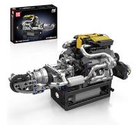 Mould King Super Car V8 Engine Building Blocks Set, 10207 Engine Model That Runs for Adults with Battery Box and Motor, Construction STEM Toy for Children Boys Girls (761 PCS)