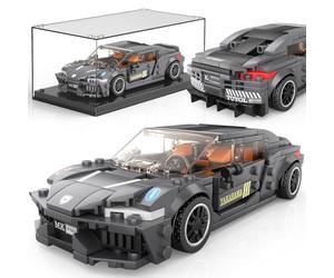 Mould King Super Sports Car Building Set,Building Sets with Display Case, Supercar Racing Car Model Blocks, Gift for Kids Age 12+/Adult Collections