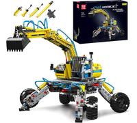 Mould King All-terrain Excavator digger 1392pcs Pneumatic 17060