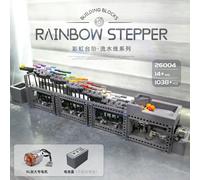 Mould King Crazy Rainbow Stepper Brick Model Fun Build #1 1038pc Battery 26004