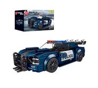 MOULD KING 27002 Barricade Police Model Car + Display Case 356pcs