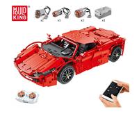 Mould King Red 2083/pcs Remote Control RC Car Brick Model 13048