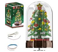Mould King Christmas Music Box 2 Building Bricks Model 688p Lighting Audio 10090