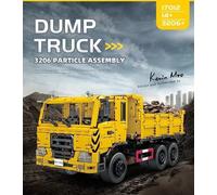 Mould King 17012 Three-Way Dump Truck Remote Control Building Blocks 3206pcs