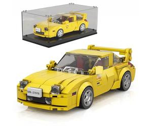 Mould King Technik 27016 Speed Champion RX-7 Racing Car Building Blocks Kit with Acrylic Display Case for Collecting (329 Pieces)