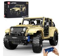 Mould King Technik 4x4 Off-Road Building Set, RC 1:6 Scale Model Truck | RC off-road SUV building set for adults, with app control, mechanical drive, opening parts, steering and large tires