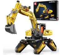 Mould King Technik Crawler Excavator Building Sets, 17076 Engineering Kits, MOC Model Toys Birthday Gifts for Adults & Teens 14+, Construction Vehicle Set for Excavator Fans (840 Pcs)