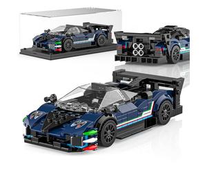 Mould King Technik Speed Champion Racing Car Building Blocks, 27094 Super Sports Car, Clamping Blocks, Zonda Cinque Car with Acrylic Display Case, Model Cars for Collecting for Teenagers and Adults