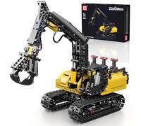 Mould King Technik Wooden Grab Kit to Change Various Functions, 17077 High-Tech Motorised Truck Model, Kit for Adults and Boys from 14 Years, (866 Pieces)