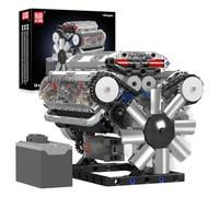 Mould King V-Type 8-Cylinder Engine Building Blocks 535pcs