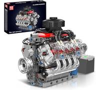 Mould King V8 Engine Model Building Kit, Technik Series Building Blocks for Adults, DIY Assembly Model Engine Kits, STEM Educational Toy, Collectible Gift for Adults & Hobbyists
