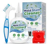 Mould Remover Gel, 7 Fl Oz Large Capacity Household Mould and Mildew Remover, Deep Clean Mold Remover Gel for Toilet, Washing Machine Seals, Bathroom, Kitchen Sink, Tile Grout Stains, with Brush