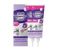 Mould Remover Gel, Mould Remover Gel, Suitable For Bathroom And Kitchen Tile Gaps, Wall Cleaning, Safe Formula That Does Not Damage The Surface, Bathroom Sealant White Anti Mold (2pcs)