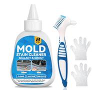 Mould Remover, Large 200g Gel Household Satin Solution, Mould Magic for Front Loader Washing Machine Seal, Bathroom Grout, Shower, Rubber Gasket, Silicone and Caulk Black Mould