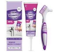 Mould Remover Set,Household Mould Remover Gel with a Cleaning Brush,Powerful Cleaning Gel,Suitable for Bathroom and Kitchen Tile Gaps, Wall Cleaning, Safe Formula That Does Not Damage The Surface
