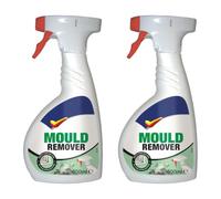 Mould Remover Spray, Surface Cleaner for Walls, Ceilings, Tiles & Grout, Interior & Exterior, Ready-to-Use for Preparing Surfaces Before Painting, 500ml, Mould Removal Spray, Pack of 2