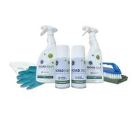 Mould Solve First Response Box - Complete Mould Treatment and Saftey Kit. Includes: 2 × 750ml Mould Cleaner & Eradicator Sprays, 2 × Air Sanitiser Aerosols, FFP3 Mask, Gloves, Brush & Cloth.